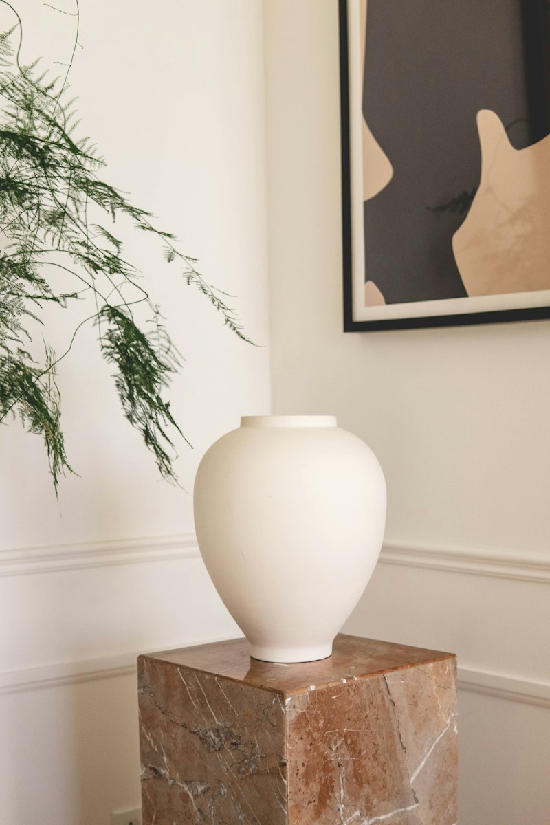 Modern ceramic vases and home decor accents