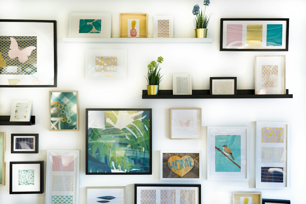 Modern aesthetic home decor and living room accents